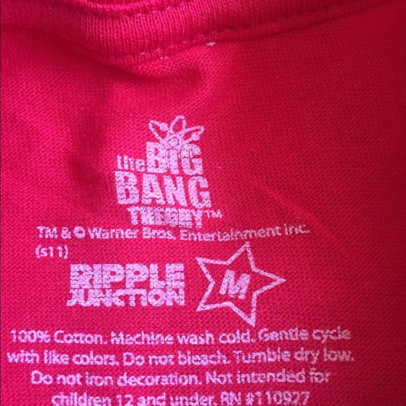 NIP~ BAZINGA ( BBT) T-shirt - Picture 2 of 3